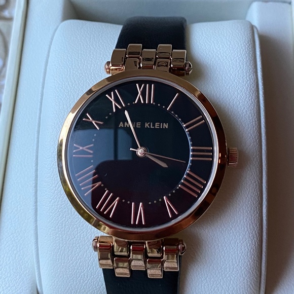Anne Klein Women\'s Silver Rose Gold Japanese Quartz Roman Numeral Bracelet Watch Amazon.com: Anne Klein Women main image 4